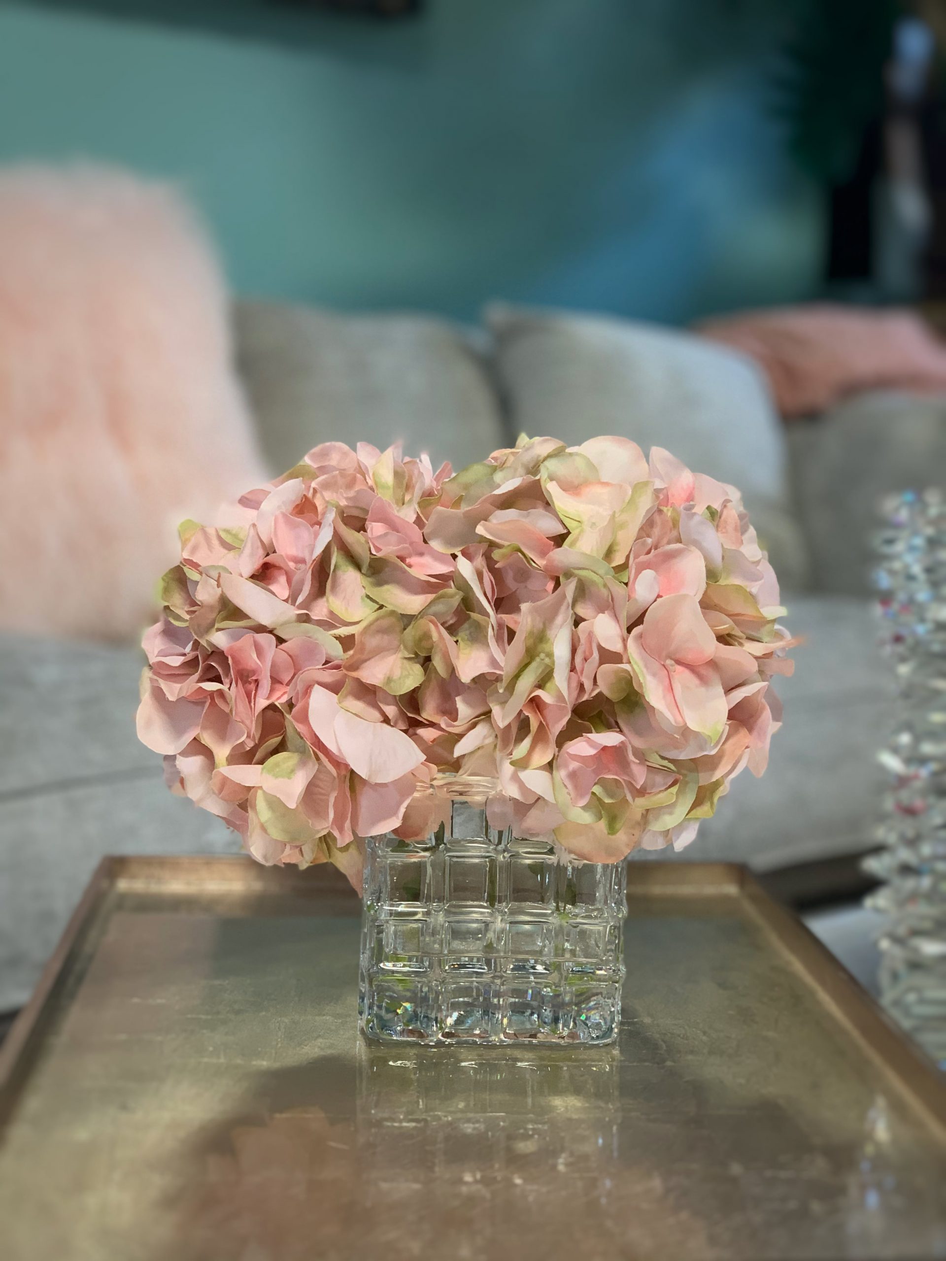 Creative Displays Pink Hydrangea Floral Arrangement