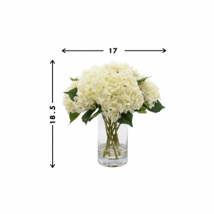 Creative Displays White Hydrangea Floral Arrangement