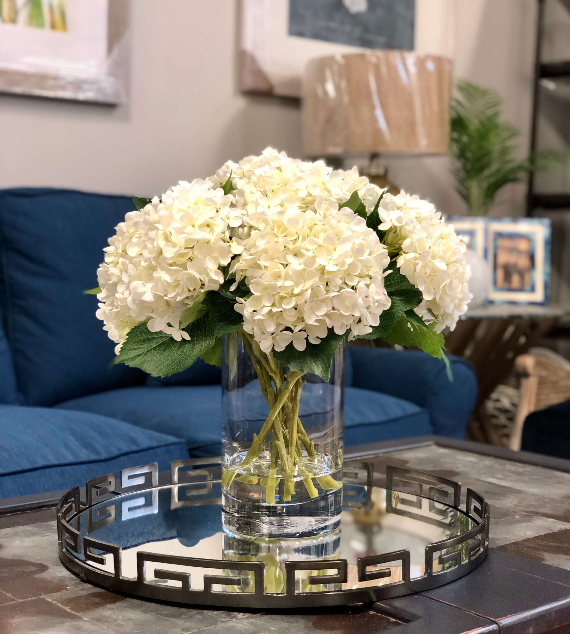 Creative Displays White Hydrangea Floral Arrangement