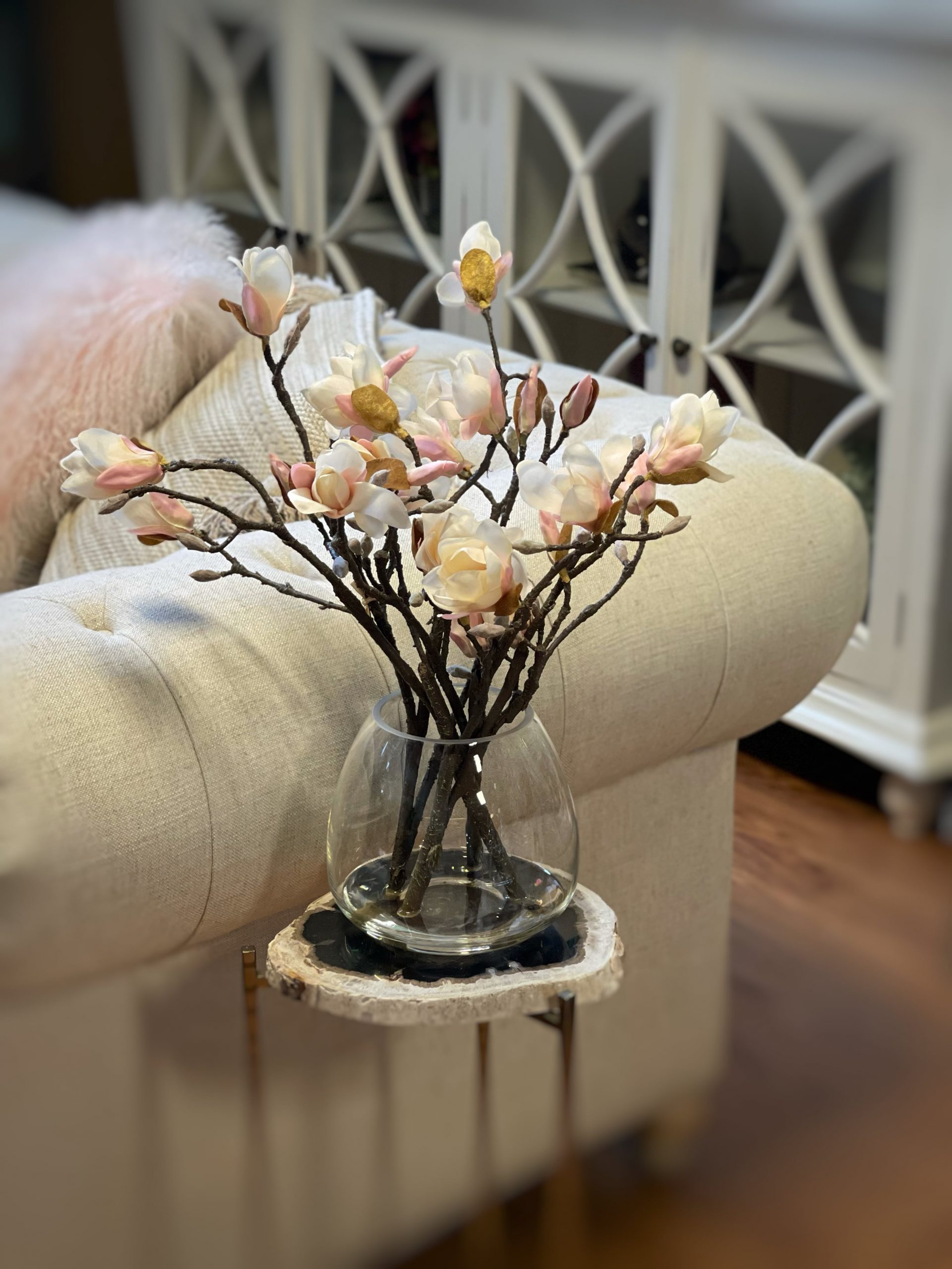 Creative Displays Soft Pink Magnolia Floral Arrangement