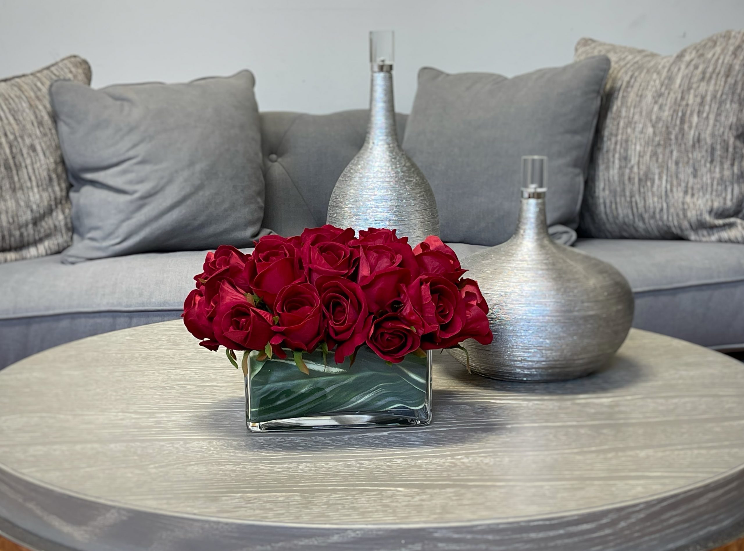 Creative Displays Red Rose Floral Arrangement
