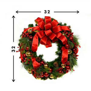 Creative Displays 32in Evergreen Wreath