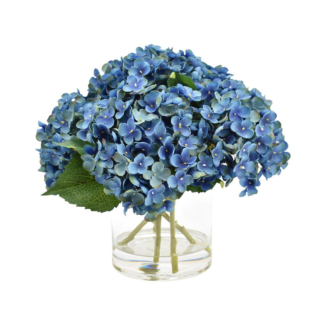 Hydrangea Bouquet in a Glass Vase Creative Displays and Designs inc
