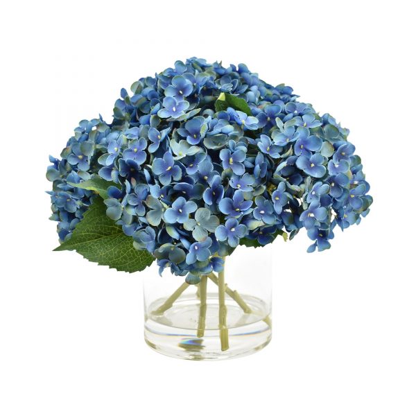 Hydrangea Bouquet in a Glass Vase