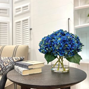 Hydrangea Bouquet in a Glass Vase