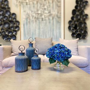 Hydrangea Bouquet in a Glass Vase