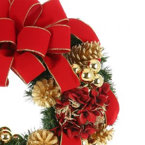 Creative Displays 26" Holiday Wreath with Hydrangea, Pinecones, Ornaments and Ribbon