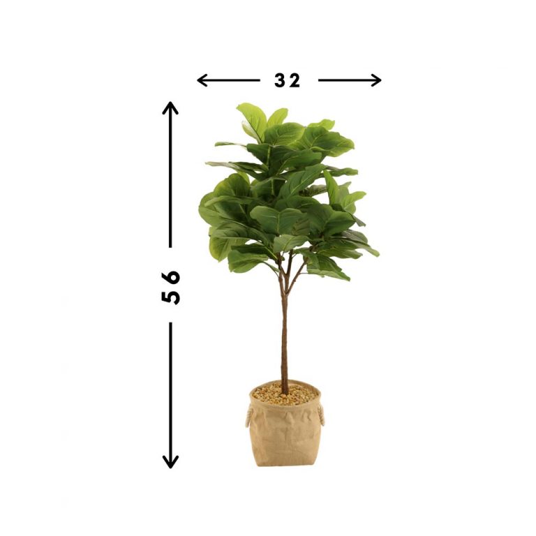 Fiddle Leaf Tree in Burlap Basket Creative Displays and Designs inc