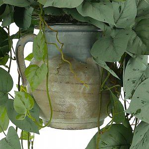 Creative Displays Frosted Ivy in Clay Seafoam Pot