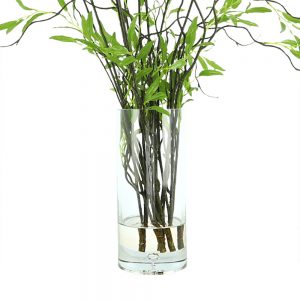 Creative Displays Willow Branch Arrangement in Tall Glass Vase