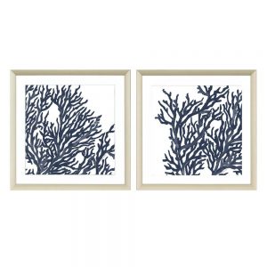 Blue Coral I Set of 2