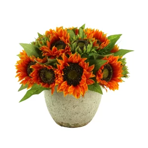 Sunflower Floral Arrangement in a Ceramic Pot