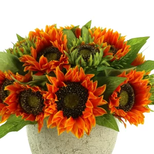 Sunflower Floral Arrangement in a Ceramic Pot