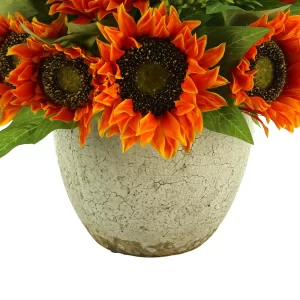 Sunflower Floral Arrangement in a Ceramic Pot