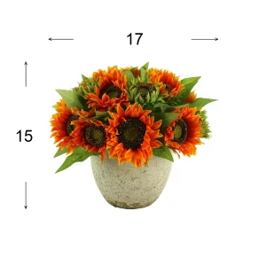 Sunflower Floral Arrangement in a Ceramic Pot