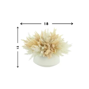 Assorted Pampas Arrangement in a Ceramic Vase