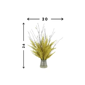 Pampas Arrangement in a Ceramic Vase