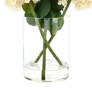 Cone Hydrangea Arranged in Glass Vase