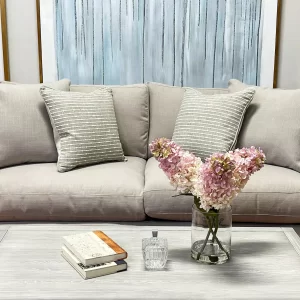 Cone Hydrangea Arranged in Glass Vase