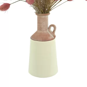 Pampas and Hare's Tail Arrangement in a Ceramic Vase