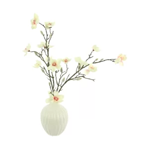 Butterfly Magnolia Arrangement in a Ceramic Vase