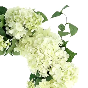 26" Assorted Hydrangea Wreath with Buds - Image 4