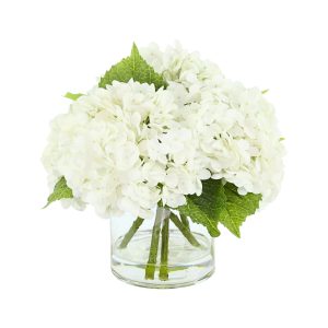 Hydrangea Floral Arrangement in a Glass Vase