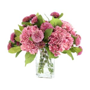 Real Touch Hydrangea and Dahlia Arrangement