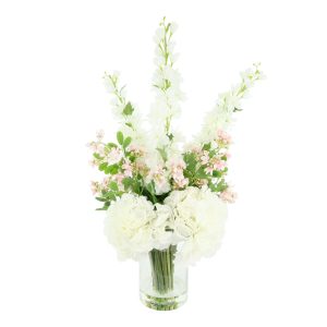 Hydrangea and Stephanotis Arrangement in Vase