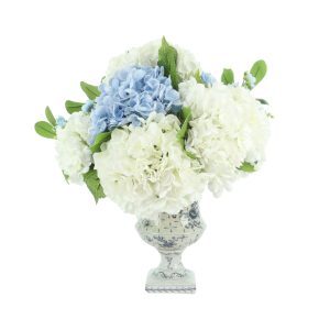 Mixed Hydrangeas in Decorative Vase