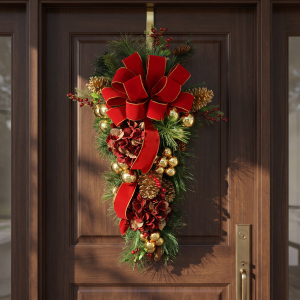 42" Swag with Berries, Pinecones and Large Bow