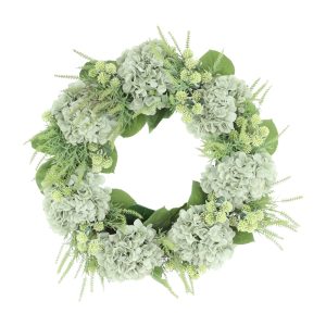22'' Grapevine Wreath Arranged with Hydrangeas, Pampas and Berries